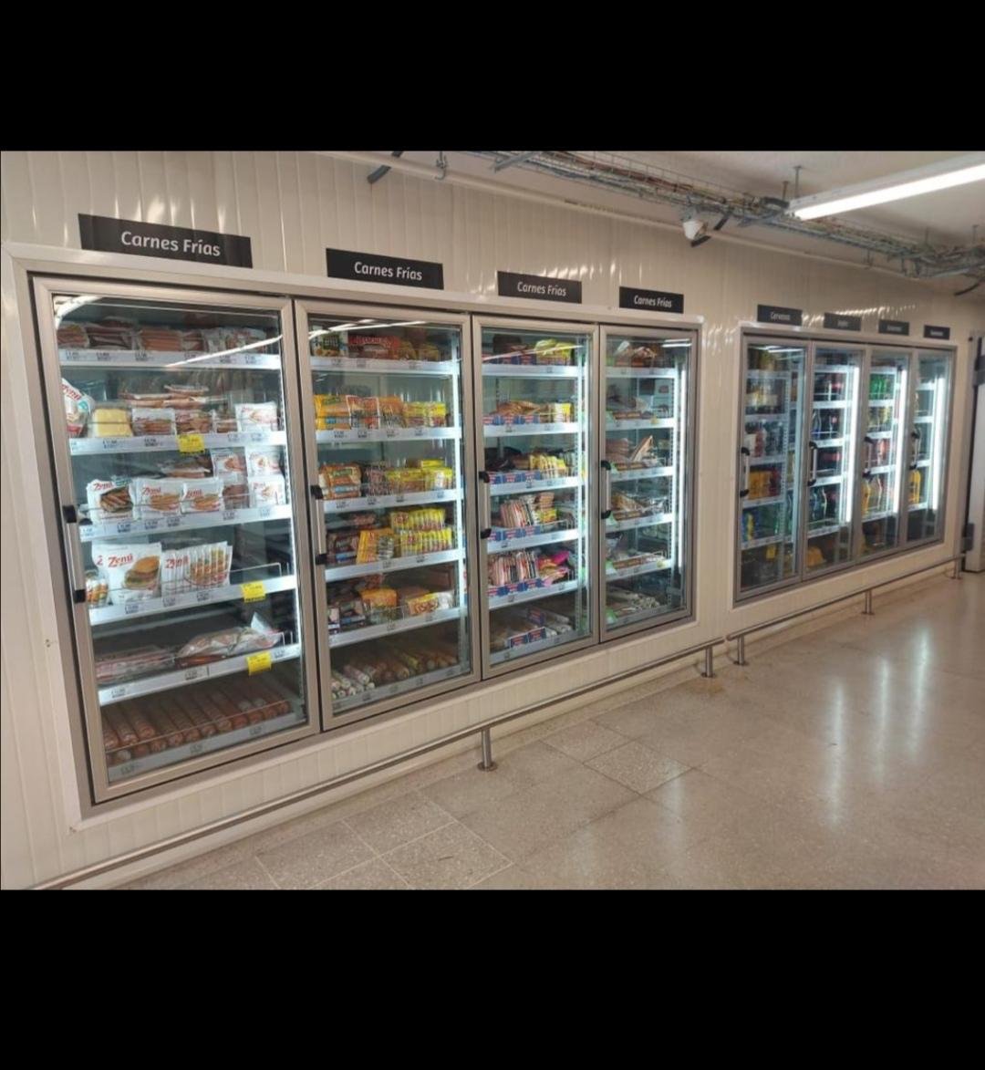 Vitrina refrigerada para panadería